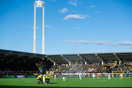 Häcken samlade innan fotbollsmatchen i Allsvenskan mellan