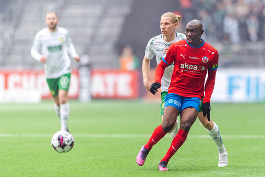 Hammarbys Gustav Ludwigson och Helsingborgs Ravy Tsouka-Dozi