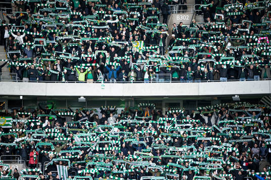 under fotbollsmatchen i Allsvenskan mellan Hammarby och