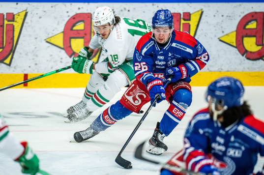Rögles Dennis Everberg och Oskarshamns Lukas Pilö