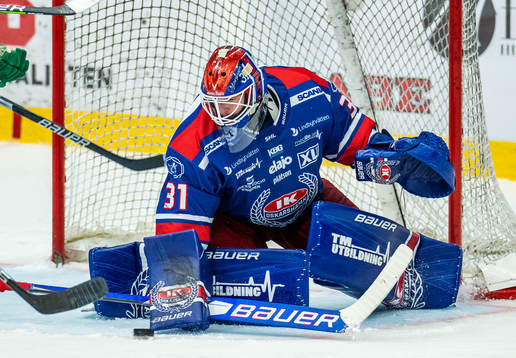 Oskarshamns målvakt Tim Juel