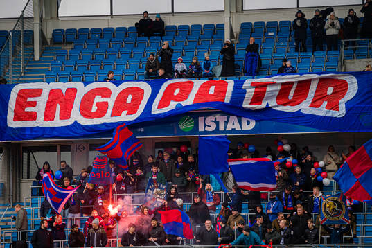 Spectators in the stands