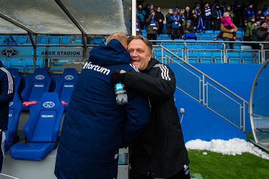 Dag-Eilev Fagermo, head coach of Vålerenga, and Erling