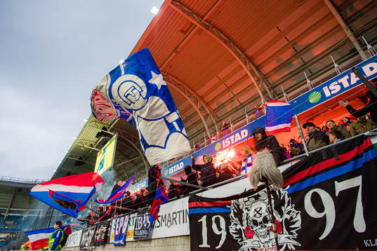 Spectators in the stands