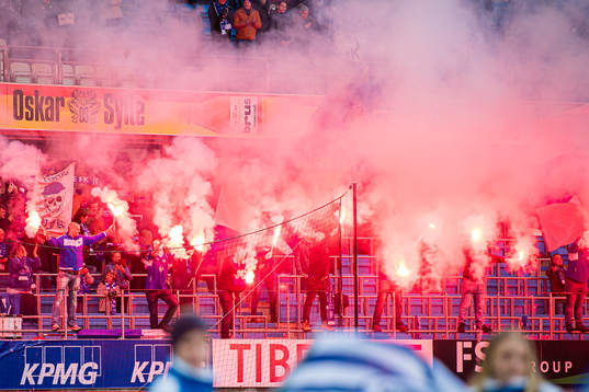 Spectators in the stands