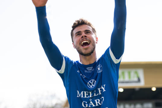 Trelleborgs Tom Wassholm jublar