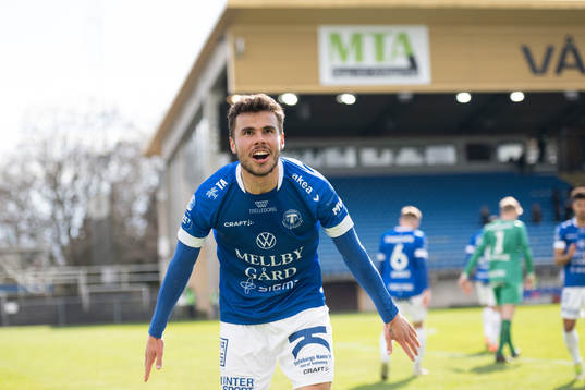 Trelleborgs Tom Wassholm jublar