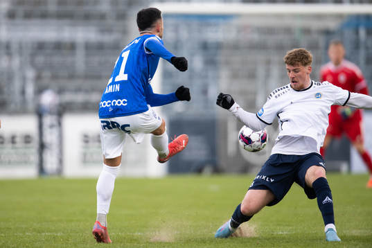 Trelleborgs Simon Amin och Utsiktens Markus Björkqvist