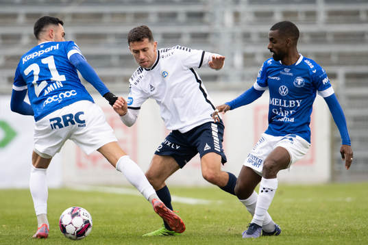 Trelleborgs Simon Amin och Mohammed Saeid  mot Utsiktens