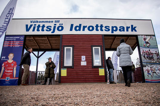 Exteriör av Vittsjö idrottspark