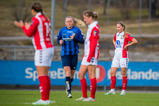 Maria Fink of Lyn looks dejected
