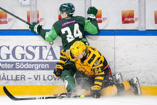 Färjestads Michael Lindqvist och Skellefteås Jonathan