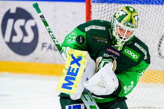 Färjestads målvakt Dominik Furch