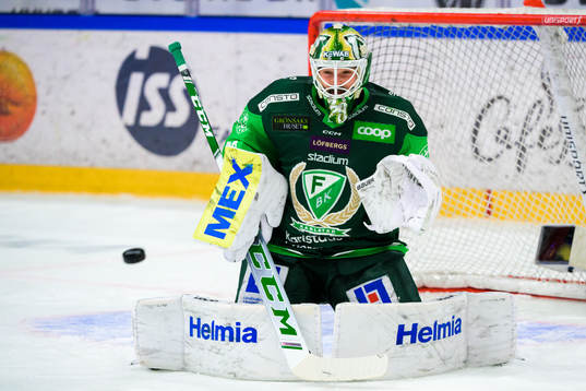 Färjestads målvakt Dominik Furch