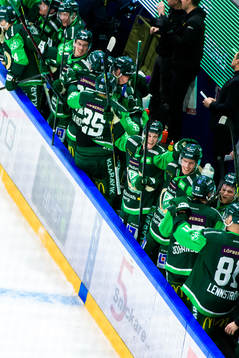 Färjestads spelare jublar