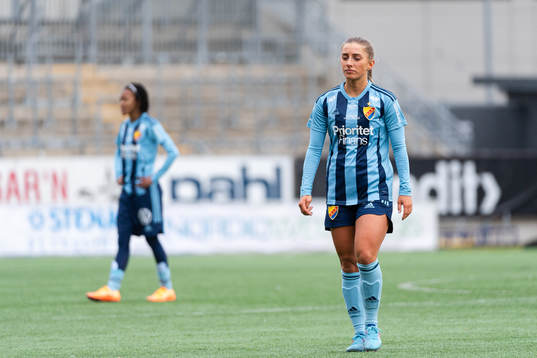 Djurgårdens Tilde Lindwall deppar