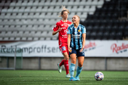 Djurgårdens Louise Hvarfner frustrerad