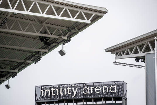 General exterior view of Intility Arena