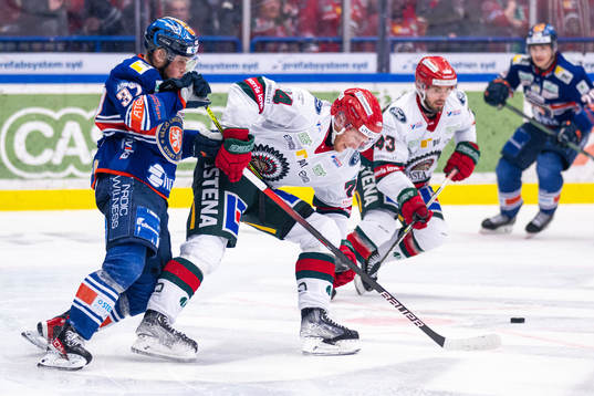 Växjös Glenn Gustafsson och Frölundas Andreas Borgman
