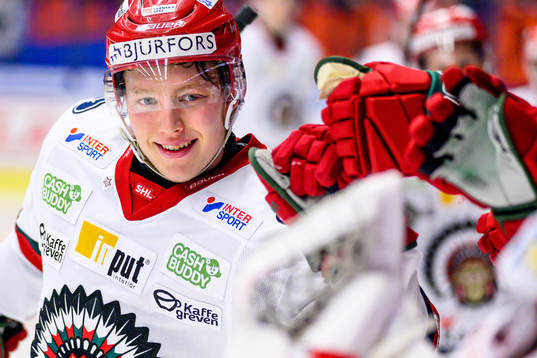 Frölundas Karl Henriksson jublar