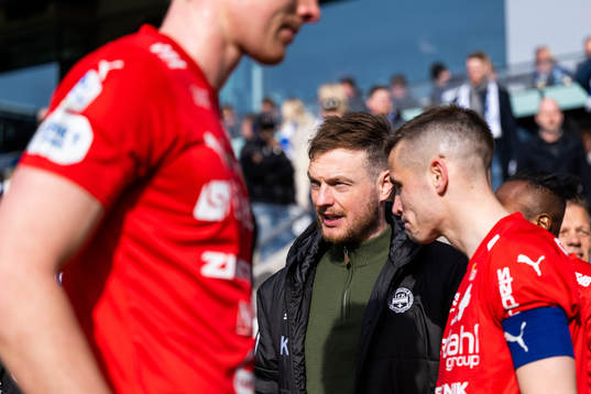 Värnamos tränare Kim Hellberg och Oscar Johansson