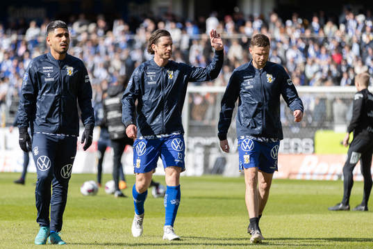 IFK Göteborgs Hosam Aiesh , Gustav Svensson och Marcus Berg