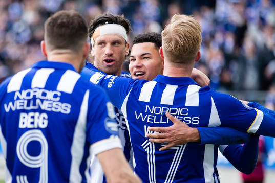 IFK Göteborgs Gustav Svensson, Alexander Jallow och Oscar