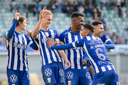 IFK Göteborgs Simon Thern, Oscar Vilhelmsson, Bernardo