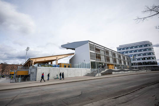 Exteriör av Studenternas IP