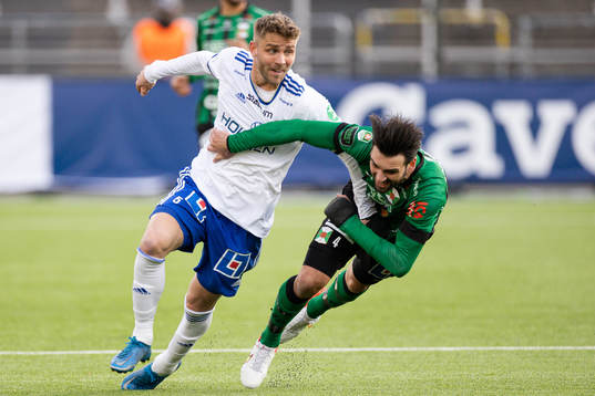 IFK Norrköpings Christoffer Nyman och Varbergs Oliver