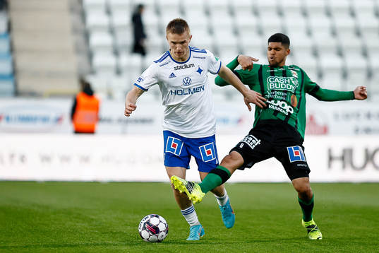 IFK Norrköpings Jacob Ortmark och Varbergs Luke Le Roux