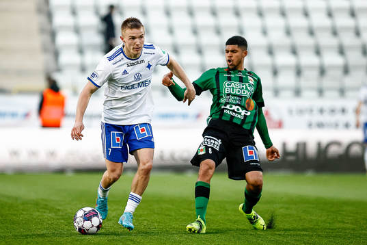 IFK Norrköpings Jacob Ortmark och Varbergs Luke Le Roux