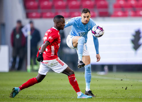 Kalmars Nahom Girmai Netabay och Malmö FFs Veljko