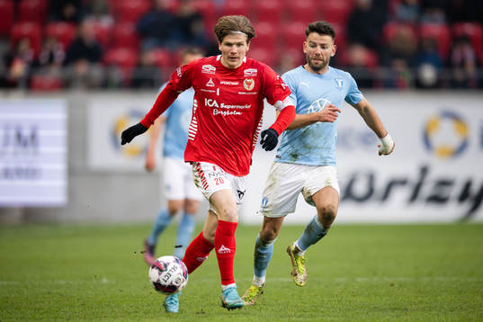 Kalmars Oliver Berg och Malmö FFs Erdal Rakip