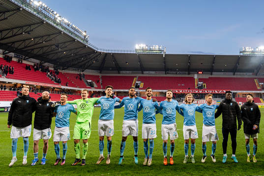 Malmö FFs spelare jublar