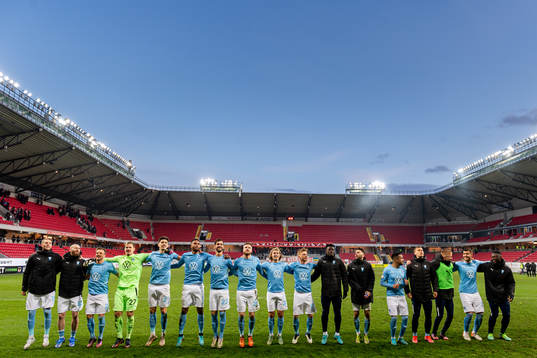 Malmö FFs spelare jublar