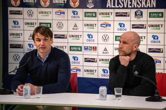Malmö FFs tränare Milos Milojevic och Kalmars tränare