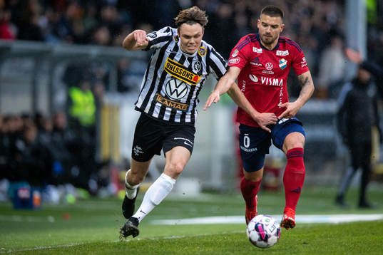 Landskronas Albin Linnér och Östers Vladimir Rodic