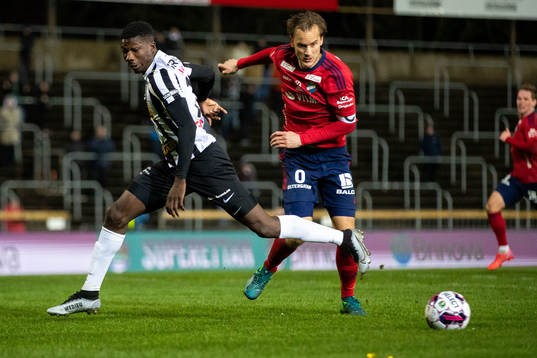 Landskronas Ousmane Diawara och Östers Månz Berg