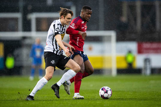 Landskronas Albin Linnér och Östers Manasse Kusu