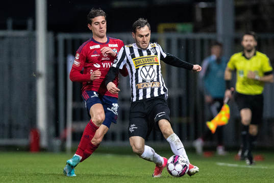 Östers Ahmed Bonnah och Landskronas Alexander Tkacz