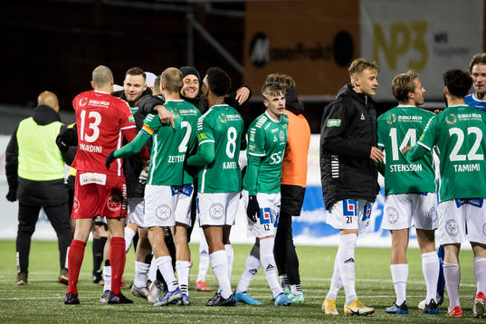 Brages spelarna jublar