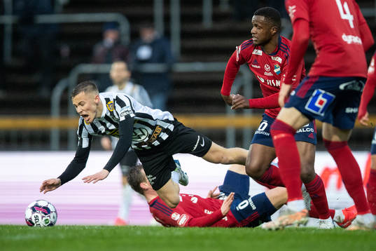 Landskronas Melker Heier och Östers Manasse Kusu