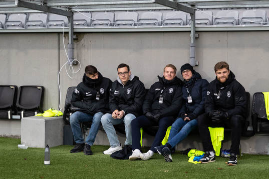 Landskronas Allen Smajic, Viktor Ekblom, Jacob Blixt, Oscar