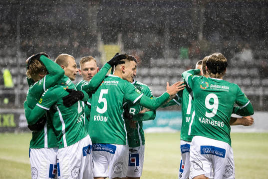Brages spelarna jublar
