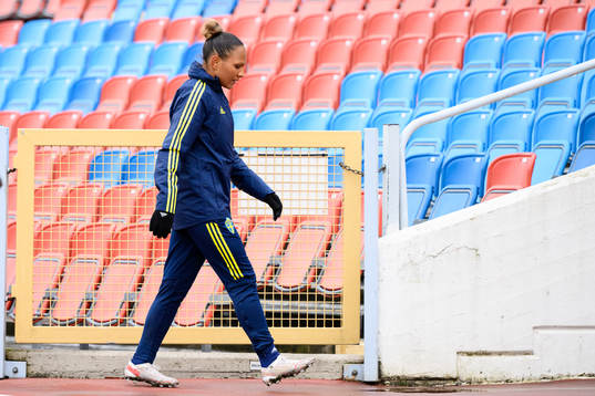 Madelen Janogy of the Swedish women's national football team