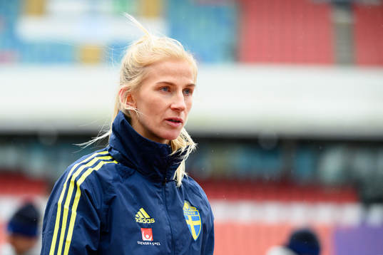 Sofia Jakobsson of the Swedish women's national football