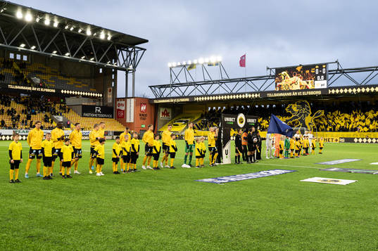 Elfsborgs och Mjällbys spelare