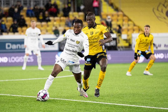 Mjällbys Mamudu Moro och Elfsborgs Maudo Lamine Jarjué