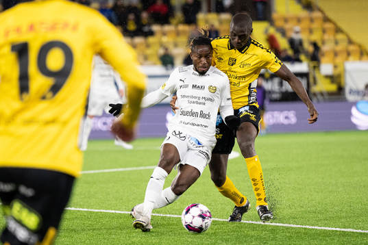Mjällbys Mamudu Moro och Elfsborgs Maudo Lamine Jarjué